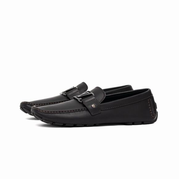 Louis Vuitton Men\'s Monte Carlo Buckle Moccasin Loafers Black Leather US 7.5 main image 11